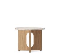 Tavolino Androgyne Ø50 Rovere Naturale/Kunis Breccia