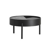 Tavolino Arc Frassino Nero Ø66