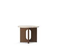Tavolino Audo Androgyne Ø50 Rovere Scuro/Kunis Breccia