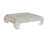 Tavolino ausiliario manico 89 x 63,5 x 25,4 decapo bianco