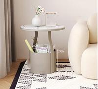 Tavolino ausiliario per divano, tavolo angolare per riporre lastre di roccia, credenza accanto al letto, tavolino estraibile, tavolino piccolo (colore: grigio, dimensioni: 50 x 50 cm) (grigio 50 x 50