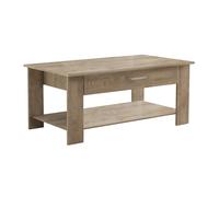 TAVOLINO BASSO APPOGGIO ZONA LIVING SALOTTO TV CON CASSETTO ROVERE MOD.MYRTO