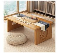 Tavolino basso da pavimento giapponese da 31,5 pollici, tavolino da salotto, design pieghevole, per soggiorno, sala da pranzo, tè, decorazioni per la casa
