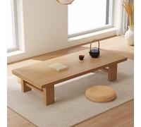 Tavolino basso giapponese in legno massello, 60 x 35 x 30 cm, piccolo tavolo da pavimento in stile palazzo, per sedersi, design tradizionale minimalista, perfetto per soggiorno o cerimonia del tè