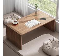 Tavolino Basso Giapponese in Noce, tavolino da caffè e da tè per Soggiorno e Ufficio, Tavolo da Seduta in Stile 80 cm/31,5"