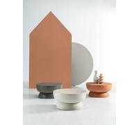 Tavolino basso grande in microcemento design moderno per salotto CIC-934