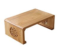 Tavolino basso in legno, per soggiorno o balcone, ispirato alla cultura cinese, design funzionale ed elegante