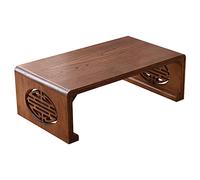 Tavolino basso in legno, per soggiorno o balcone, ispirato alla cultura cinese, design funzionale ed elegante