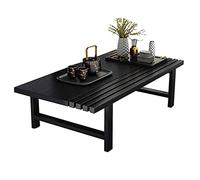 Tavolino basso in legno - Tavolo da pavimento giapponese per seduta, tavolo da pranzo rustico, stile tatami, ideale per soggiorno o sala da pranzo