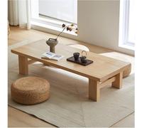 Tavolino Basso in Stile Giapponese Rettangolo Multifunzionale Tavolo da Cocktail in Legno da Fattoria Soggiorno Zen Tavolo da Seduta Galleggiante Tavolo per Laptop Tatami, B, 80x50x38cm