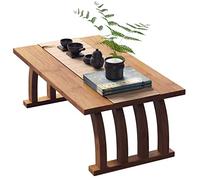 Tavolino basso in stile giapponese, tavolino da caffè sospeso Zen per soggiorno e cocktail, marrone, 70 x 37 x 31 cm, design minimalista, perfetto per il relax e l'estetica moderna