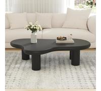 Tavolino basso moderno a forma di nuvola, con bordo rotondo spesso e 4 gambe, design carino, 100 cm