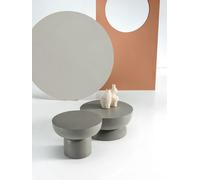 Tavolino basso piccolo in microcemento design moderno per salotto CIC-935