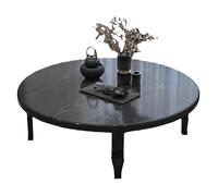 Tavolino Basso Pieghevole Giapponese Tatami, Tavolo da Altare La Meditazione con Gambe Pieghevoli, per Piccoli Appartamenti, Campeggio, Sala da Pranzo, Senza Montaggio(Black,70x70cm/28''x28'')