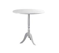 TAVOLO TAVOLINO 6340 cm LEGNO TONDO BIANCO SALOTTO MODERNO CLASSICO SHABBY CHIC