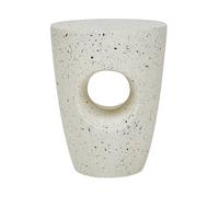 Tavolino bianco effetto terrazzo 37 cm EDOLO