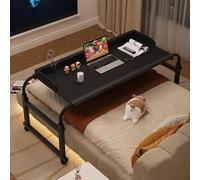 Tavolino Computer，tavolino Da Letto Regolabile Con Ruote Tavolino Con Ruote Tavolino Da Letto Con Ruote Tavolo Servitore Regolabile In Altezza(Color:Nero+)