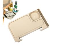 Tavolino con braccioli, 1 kg, ripiano laterale per sedie, braccioli, tavolini laterali, braccioli laterali con portabottiglie d'acqua, materiale PP resistente ai, stabile e portatile