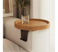 Tavolino Con Bracciolo For Divano, Vassoio For Tavolo Da Divano Con Deflettore Regolabile E Piano Superiore Ispessito, Piano Concavo For Fazzoletti, Bicchiere For Acqua