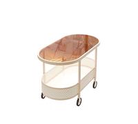 Tavolino con rotelle,Libreria mobile,Movable trolley sofa side table creative side,Adatto living room,Moderno,Soggiorno,Ufficio white,B