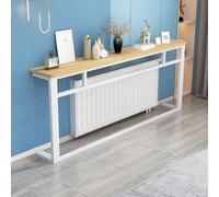 Tavolino Consolle, Tavolino da Divano, Mensola Copritermosifone con Struttura Componibile, Mensola per Termosifone, per Riporre Oggetti e Decorare(Yellow,140x20x89cm)