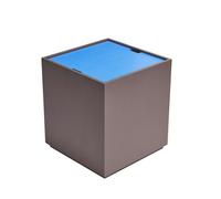 Tavolino/contenitore Hübsch Vault Marrone/ Blu