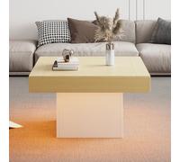 Tavolino creativo a LED a forma di fungo, elegante tavolino quadrato, design moderno per soggiorno, portata 30 kg, 70 x 70 x 40 cm
