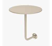 Tavolino creativo contro la parete, 40 x 47 cm, in ferro, rotondo, per balcone, camera da letto, caffè, sala da pranzo e bar (stile 3)