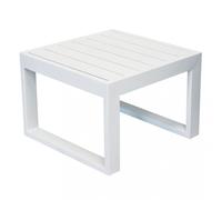 Tavolino Cuba 45x45x32 h cm in Alluminio Bianco
