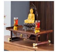 Tavolino da altare in bambù con cassetto, tavolino giapponese portatile per preghiere, relax buddista e adorazione, tavolo portaoggetti funzionale, ideale per divinazione