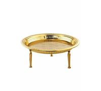Tavolino da Appoggio Orientale Oro Metallo 50 cm Boho