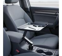 Tavolino da Auto Girevole Superficie Allargata Supporto Stabile