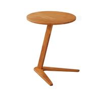 Tavolino da Balcone Tavolino Salotto Tavolino da Divano Tavolino Laterale a Forma di C che può Essere Incassato nel Divano, Facile da Montare, Adatto per Soggiorno Camera da Letto(Beige,50*62cm)