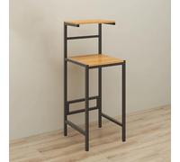Tavolino da bar compatto con supporto in metallo, per microonde e mini frigorifero, piattaforma per piccoli elettrodomestici per organizzare la cucina (stile 1)