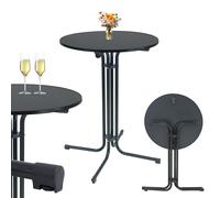Tavolino Da BAR Tavolo Bistrot Party Pieghevole Acciaio Ø 80 CM Altezza 110