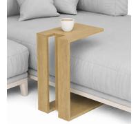 Tavolino da Caffè 57x40x30 cm Porta PC Laterale Divano in Legno MDF Quercia