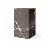Tavolino da Caffè Audo Plinth in Marmo Kendzo Grigio Chiaro