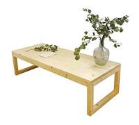 Tavolino da caffè compatto in legno massello per piccoli appartamenti, in stile giapponese, tavolo per il tempo libero per soggiorno e tè Kung Fu, 80 x 60 x 40 cm, ideale per spazi accoglienti