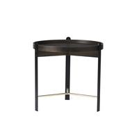 Tavolino da Caffè Compose Ø50 Fumè/ Ottone/ Nero