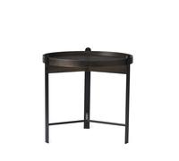Tavolino da Caffè Compose Ø50 Rovere Fumè/ Nero