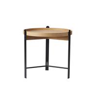 Tavolino da Caffè Compose Ø50 Rovere/ Nero