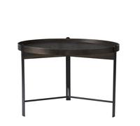 Tavolino da Caffè Compose Ø70 Rovere Fumè/ Nero