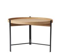 Tavolino da Caffè Compose Ø70 Rovere/ Nero
