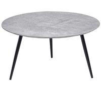 Tavolino da caffè effetto marmo grigio e nero ø 79 cm EFFIE