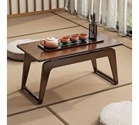Tavolino da caffè giapponese in bambù, rettangolare, per meditazione e studio, design multifunzionale per finestra a bovindo e tatami