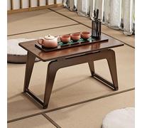 Tavolino da caffè giapponese in bambù, rettangolare, per meditazione e studio, design multifunzionale per finestra a bovindo e tatami