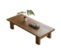 Tavolino da caffè in legno massello in stile giapponese per sedersi sul tavolo da pavimento per la casa con finestra a golfo, tavolo da tè/tavolo per il tempo libero, 60 x 35 x 30 cm, un'opzione di