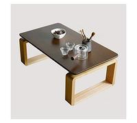 Tavolino da caffè in legno per la casa, tavolino moderno e minimalista, tavolino basso giapponese per soggiorno, balcone, tavolo da soggiorno (colore: legno di legno, dimensioni: 60 cm di larghezza