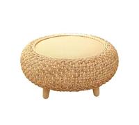 Tavolino da caffè in rattan, fatto a mano, stile vintage, con contenitore, per soggiorno, balcone, bar, ideale per picnic e sala da pranzo