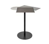 tavolino da caffe kandy Base nera ,avorio ,sabbia ,fango in Ferro 55x44Px55Hcm